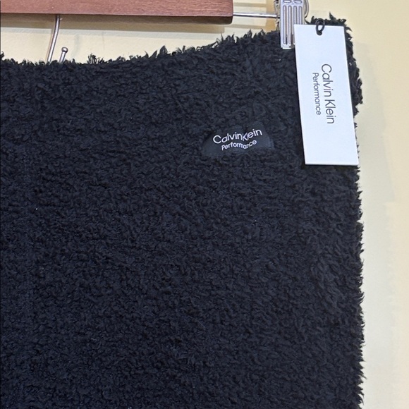 Calvin Klein Performance | NWT Black Shaggy Knit Sherpa Teddy Pull-On Joggers M - Picture 5 of 16